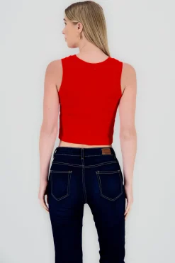 Shasa Plain Sleeveless Top