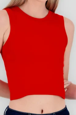 Shasa Plain Sleeveless Top