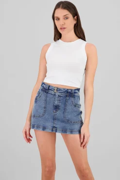 Shasa Plain Sleeveless Top