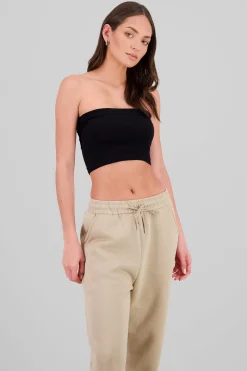 Shasa Plain Strapless Top