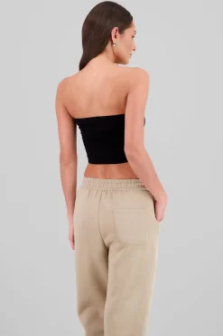 Shasa Plain Strapless Top