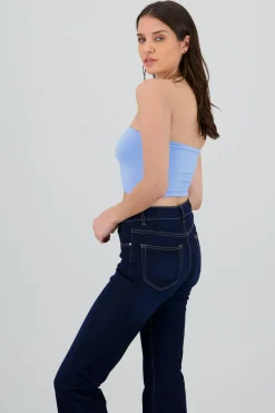 Shasa Plain Strapless Top