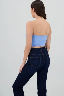 Shasa Plain Strapless Top