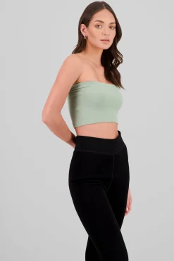 Shasa Plain Strapless Top