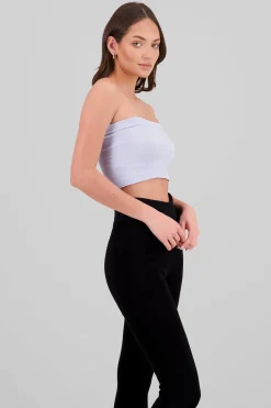 Shasa Plain Strapless Top