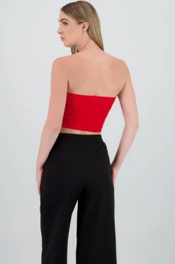Shasa Plain Strapless Top