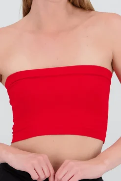 Shasa Plain Strapless Top