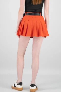 Shasa Plated Mini Skirt