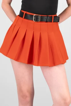 Shasa Plated Mini Skirt