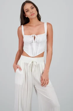Shasa Pleated Corset Top