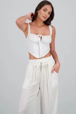 Shasa Pleated Corset Top