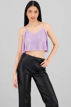 Shasa Pleated crop cami