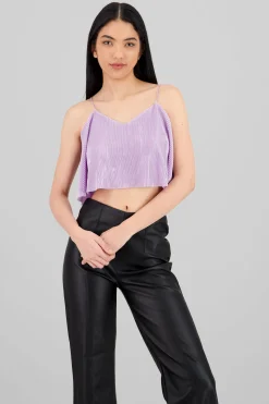 Shasa Pleated crop cami