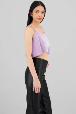 Shasa Pleated crop cami