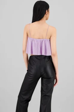 Shasa Pleated crop cami