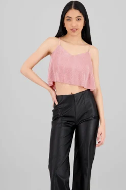 Shasa Pleated crop cami