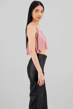 Shasa Pleated crop cami