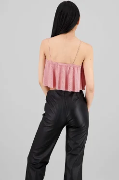 Shasa Pleated crop cami