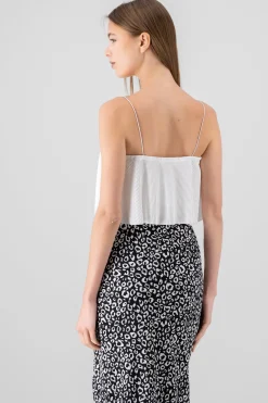 Shasa Pleated crop cami