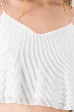 Shasa Pleated crop cami