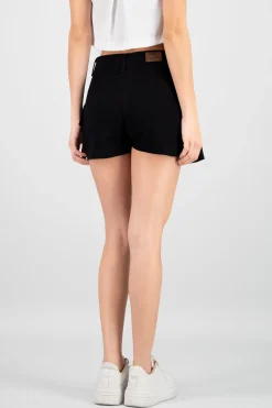 Shasa Pleated Denim Skort with Belt