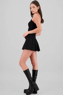 Shasa Pleated Dress with Belt