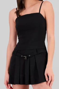Shasa Pleated Dress with Belt