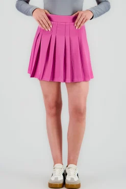 Shasa Pleated High Waist Mini Skirt