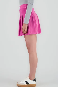 Shasa Pleated High Waist Mini Skirt