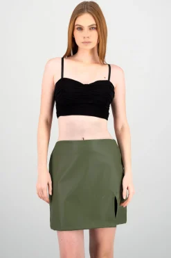 Shasa Pleated Mesh Top