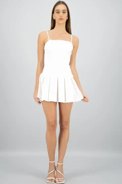 Shasa Pleated Mini Dress