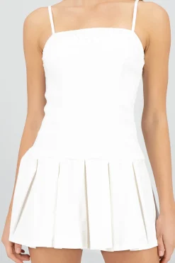 Shasa Pleated Mini Dress