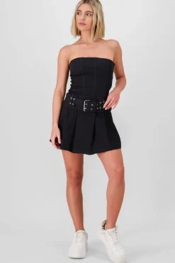 Shasa Pleated Mini Dress