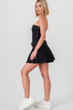 Shasa Pleated Mini Dress