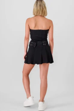 Shasa Pleated Mini Dress
