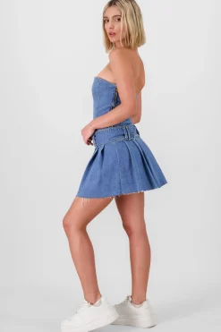 Shasa Pleated Mini Dress