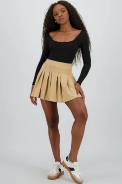 Shasa Pleated Mini Skirt