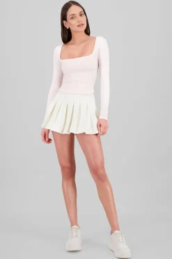 Shasa Pleated Mini Skirt