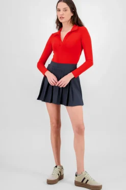 Shasa Pleated Mini Skirt
