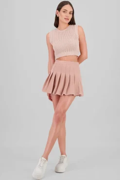 Shasa Pleated Mini Skirt