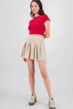 Shasa Pleated Mini Skirt