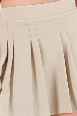 Shasa Pleated Mini Skirt