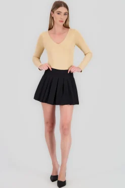 Shasa Pleated Mini Skirt