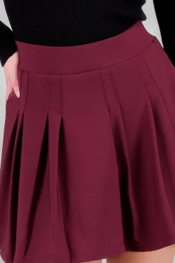 Shasa Pleated Mini Skirt