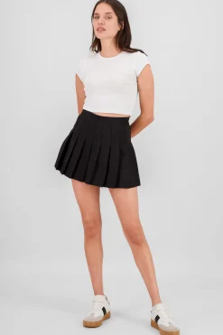 Shasa Pleated Mini Skirt with Shorts