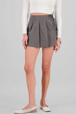 Shasa Pleated Ribbon Mini Skirt
