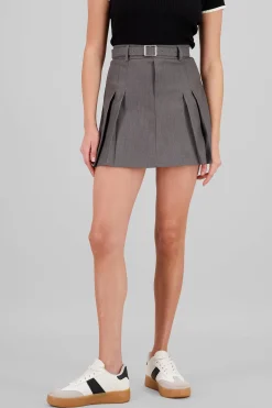 Shasa Pleated Skirt with Belt