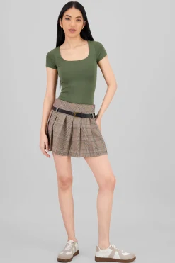 Shasa Pleated Skirt with Belt