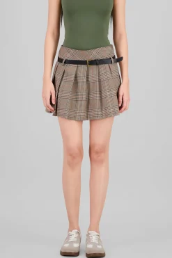 Shasa Pleated Skirt with Belt