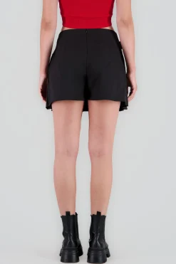 Shasa Pleated Skirt with Belt Detail